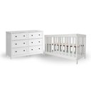 Ver imagem 7 de Conjunto Berço + Cômoda Ditália Bbi-56 Dm-217 com Regulagem e 6 Gavetas Branco