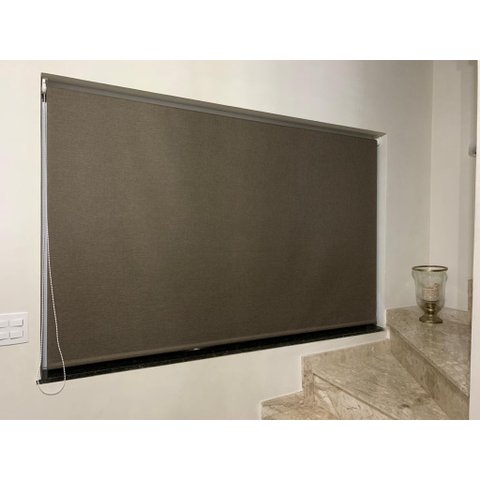 Persiana Rolo Translúcida Breeze Marrom 160 (L) x 160 (A) cm Cortina Screen Solar 1,60 X 1,60
