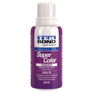 Corante Líquido Violeta 50ml 12 Peças Tekbond