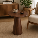 Ver imagem 3 de Mesa de Apoio Jardim em Madeira Nogueira 60x55x60cm Sheldon