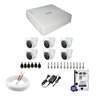 Kit 06 Câmeras De Segurança Hilook Dome Hd Thc-T110c-P 720P 1Mp Uso Interno + Dvr Hilook + Hd 1Tb +  - 1