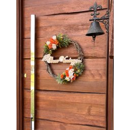 Enfeite de Porta de Entrada Guirlanda de Flores - 50cm - 3