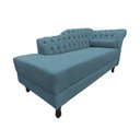 Ver imagem 3 de Recamier Decorativo Divã Styllus Lado Esquerdo Linho Azul
