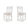 Kit 2 Cadeiras em Madeira Maciça Branco - 4