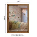 Ver imagem 3 de Guarda-Roupa Infantil Madesa Theo 2 Portas de Correr de Espelho 4 Gavetas Rustic Cor:Rustic