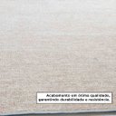 Ver imagem 3 de Tapete Sisal Sala Quarto 200x250 Tecido Sintético Mesclado - Palha com Bege