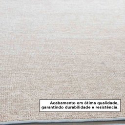 Tapete Sisal Sala Quarto 200x250 Tecido Sintético Mesclado - Palha com Bege - 3