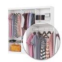 Ver imagem 3 de Guarda-Roupa Solteiro com Espelhos 6 Portas e 2 Gavetas 153cm Multimóveis CR35569 Branco