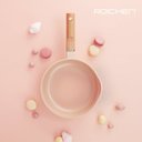 Ver imagem 2 de Frigideira Cerâmica Antiaderente Roichen - Indução - 28 cm - Candy Pink - RASA