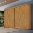 Ver imagem 3 de Guarda Roupa Creta com 2 Portas 100% Mdf Peroba Off White - Móveis Europa