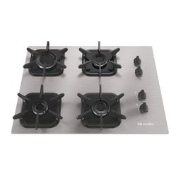 Cooktop Mueller 4 Bocas de Alumínio com Queimador Ultra Chama MCG4BK - 1