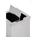 Ver imagem 2 de Lixeira em Aço Inox 15l Basculante Quadrada