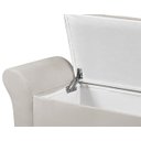 Ver imagem 5 de Recamier Baú 1,50m Lara Premium para Cama Casal Estilo Decorativo Closet Estofado Cor Bege