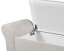 Ver imagem 5 de Recamier Baú 1,50m Lara Premium para Cama Casal Estilo Decorativo Closet Estofado Cor Bege