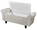 Ver imagem 4 de Recamier Baú 1,50m Lara Premium para Cama Casal Estilo Decorativo Closet Estofado Cor Bege