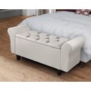 Ver imagem 2 de Recamier Baú 1,50m Lara Premium para Cama Casal Estilo Decorativo Closet Estofado Cor Bege