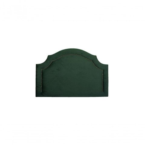 Cabeceira Solteiro Provençal Luxo 90X60 Verde Tachas Fumê