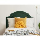 Ver imagem 3 de Cabeceira Solteiro Provençal Luxo 90X60 Verde Tachas Fumê