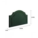 Ver imagem 2 de Cabeceira Solteiro Provençal Luxo 90X60 Verde Tachas Fumê