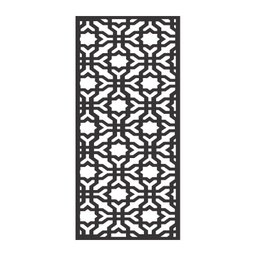 Painel Vazado Divisória Mdf Istambul Preto Decore Painéis e Divisórias 0,60x2,20m - 1