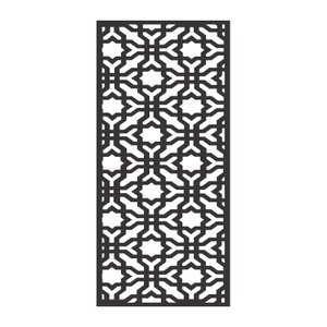 Painel Vazado Divisória Mdf Istambul Preto Decore Painéis e Divisórias 0,60x2,20m