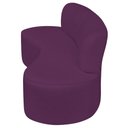 Ver imagem 5 de Sofá Curvo Orgânico Escritório Recepção 3 Lugares Amsterdã 160cm Suede Cor Roxo
