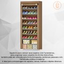 Ver imagem 5 de Sapateira Azul 9 Prateleiras Organizador Calçados e Objetos