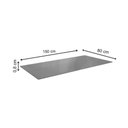 Ver imagem 3 de Conjunto: Mesa de Cozinha Elba C/ Tampo de Vidro 150cm e 6 Cadeiras Noruega Cromada - Courano Preto