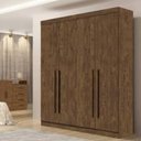 Ver imagem 2 de Guarda Roupa Solteiro 4 Portas 3 Gavetas da Vinci Plus D'doro Ypê