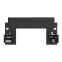 Ver imagem 5 de Cabeceira Casal/queen com 2 Mesas de Cabeceira 232cm Multimóveis Mp4317