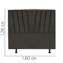 Ver imagem 3 de Cabeceira Estofada Bélgica 160cm Queen Size Para Cama Box Quarto Linho Marrom - Gat Magazine