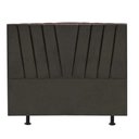 Ver imagem 2 de Cabeceira Estofada Bélgica 160cm Queen Size Para Cama Box Quarto Linho Marrom - Gat Magazine