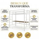 Ver imagem 6 de Beliche Suspenso Solteiro Jolie:Branco