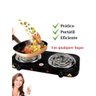 Super Fogão Cooktop Elétrico Portátil 2 Bocas 2000w - 110v - 1