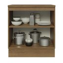 Ver imagem 4 de Balcão de Cozinha 70 Cm 2 Portas Rustic/cinza Lux Madesa Rustic/cinza