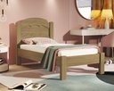 Ver imagem 1 de Cama de Solteiro Estrados Reforçados Segurança 100% MDF Lais: Amêndoa