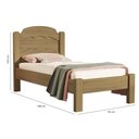 Ver imagem 3 de Cama de Solteiro Estrados Reforçados Segurança 100% MDF Lais: Amêndoa