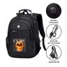 Mochila Notebook Saida Cabo Aux Usb Fone Caveira Skull Music Forever Presente Super - 5