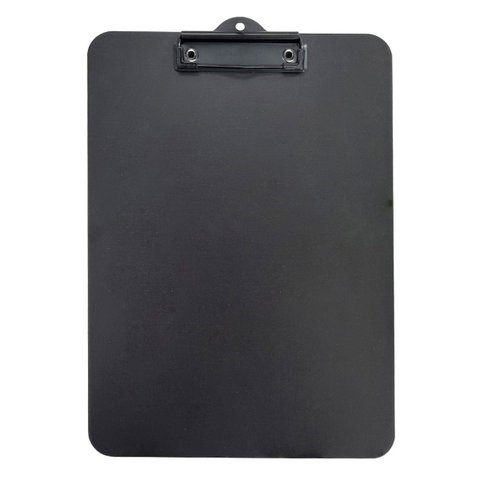 Prancheta Office Black Preta Mdf Ofício A4 C/ Prendedor Metalizado Stalo:preto