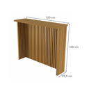 Ver imagem 3 de Bancada Painel de Ilha Ripado para Cozinha 120cm MDF Freijó - Nesher