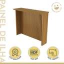 Ver imagem 5 de Bancada Painel de Ilha Ripado para Cozinha 120cm MDF Freijó - Nesher