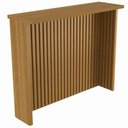 Ver imagem 2 de Bancada Painel de Ilha Ripado para Cozinha 120cm MDF Freijó - Nesher