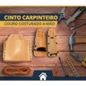Cinto Carpinteiro Couro Costurado a Mão - Fundição Petrópolis - 2