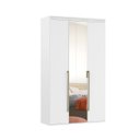 Ver imagem 2 de Guarda Roupa Solteiro com Espelho 3 Portas 3 Gavetas MDF Originale Belmax:Branco