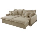 Ver imagem 3 de Sofá Cama Retrátil e Reclinável Leona 270 Cm Braço 15 Cm Meu Sofá Online