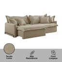 Ver imagem 5 de Sofá Cama Retrátil e Reclinável Leona 270 Cm Braço 15 Cm Meu Sofá Online