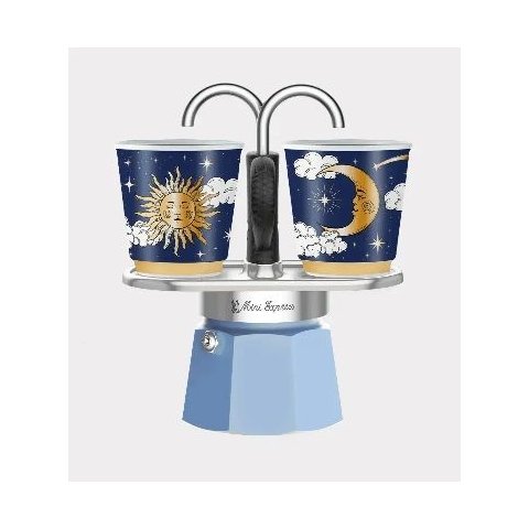Cafeteira Mini Express Joy Memori 2 Xíc -Sol e Lua -Bialetti
