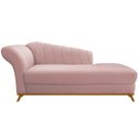 Ver imagem 1 de Kit Diva Recamier Vanessa 160cm Lado Direito e 02 Poltronas Laura Suede - Doce Sonho Móveis RECAMIER