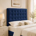Ver imagem 4 de Cabeceira Ana Estofada Veludo p/ Cama Box Casal King 195cm Quarto