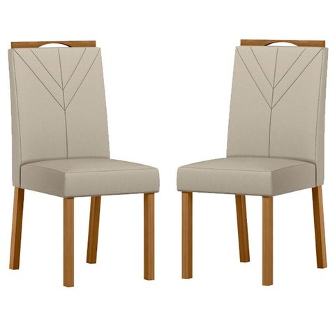 Cadeira para Mesa de Jantar Anitta Kit 2 Peças Ype Veludo Nude – New Ceval